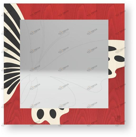 LIGNIS® Квадратное настенное зеркало в раме Dolcevita animalier 12.012