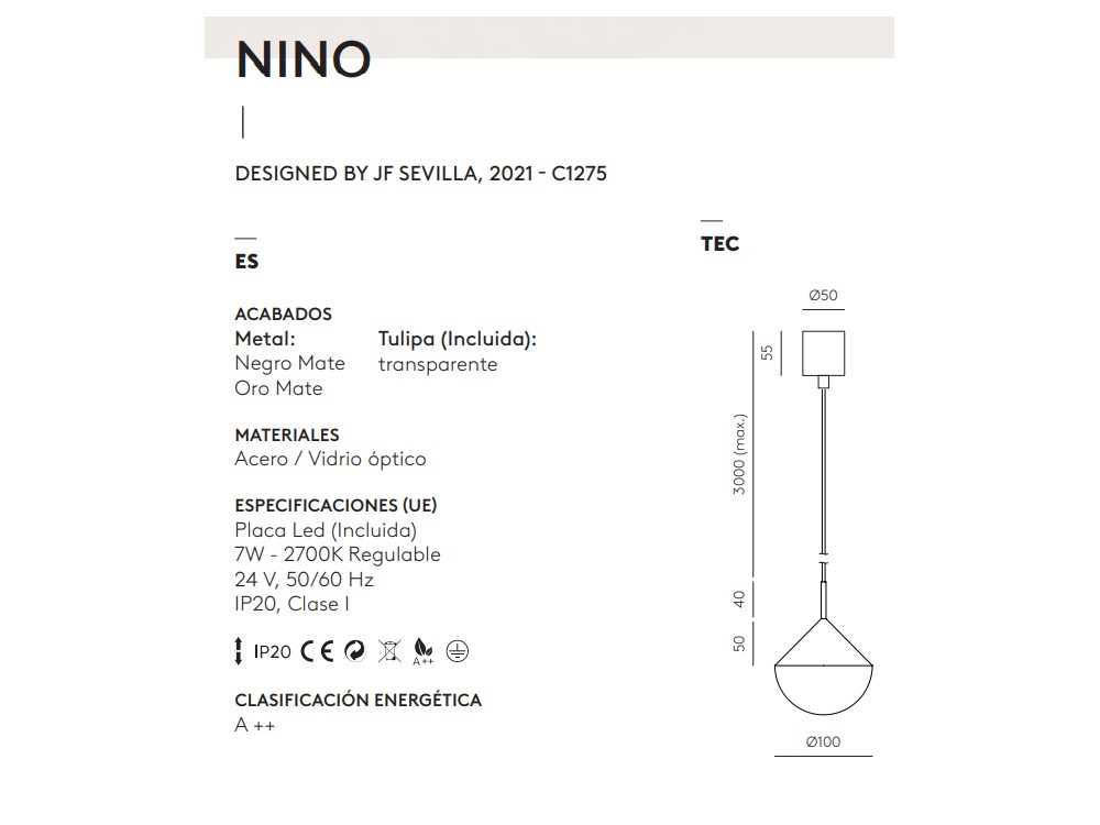 100829 Подвесной светильник латунь Aromas del Campo Nino - Вид №1