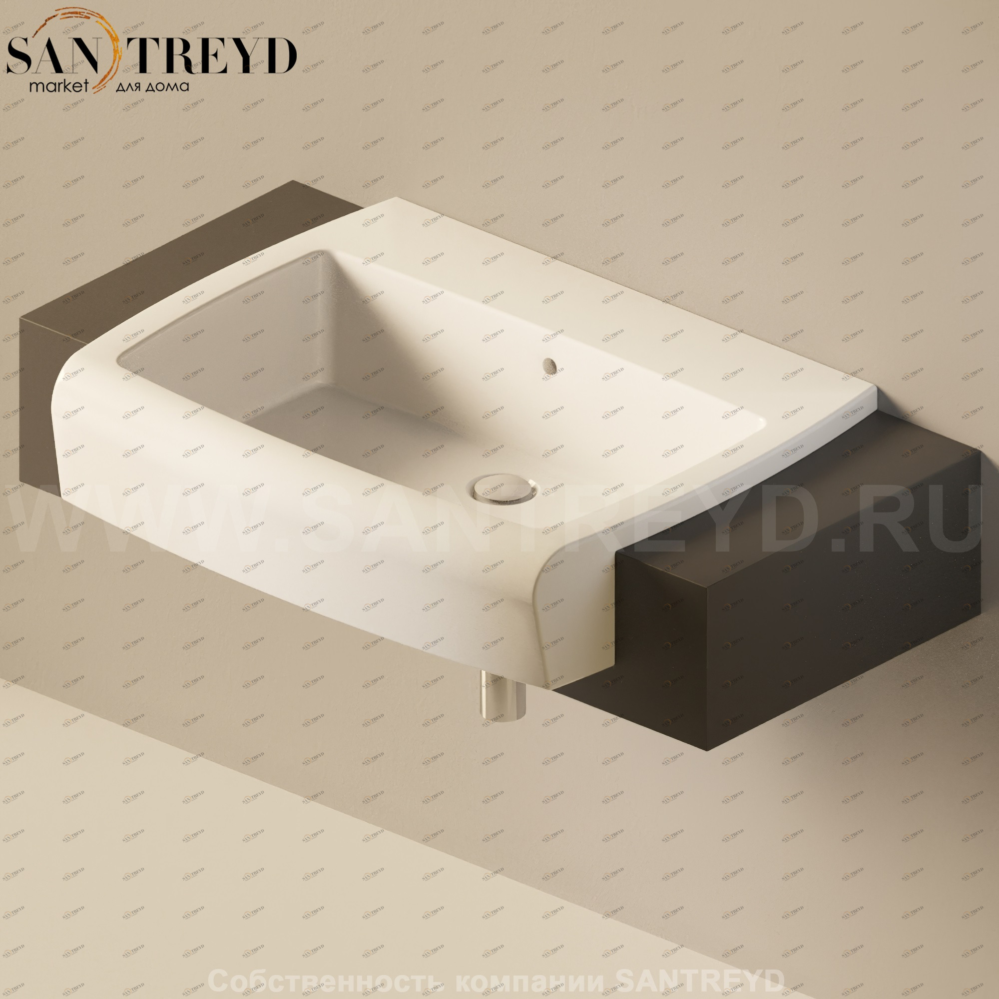 Flaminia UNA Консоль для раковины от 100 до 200 см черная UNA75M1.7006 Ceramica Flaminia UNA75M17006