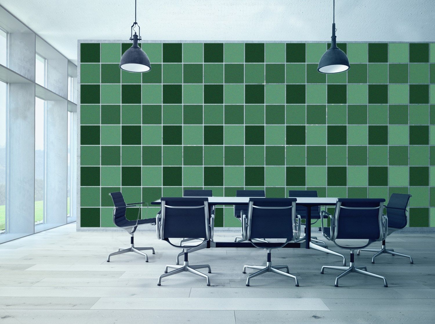 ПЭТ акустическая панель Slalom войлок ARCH-00126697 - Вид №1