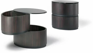 Reflex Овальная прикроватная тумба из лакированной древесины с ящиками Giulietta - romeo