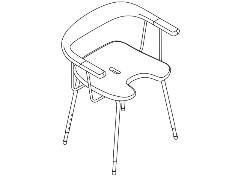 802.51.32240 Табурет для душа премиум HEWI Sitzen  - Вид №4