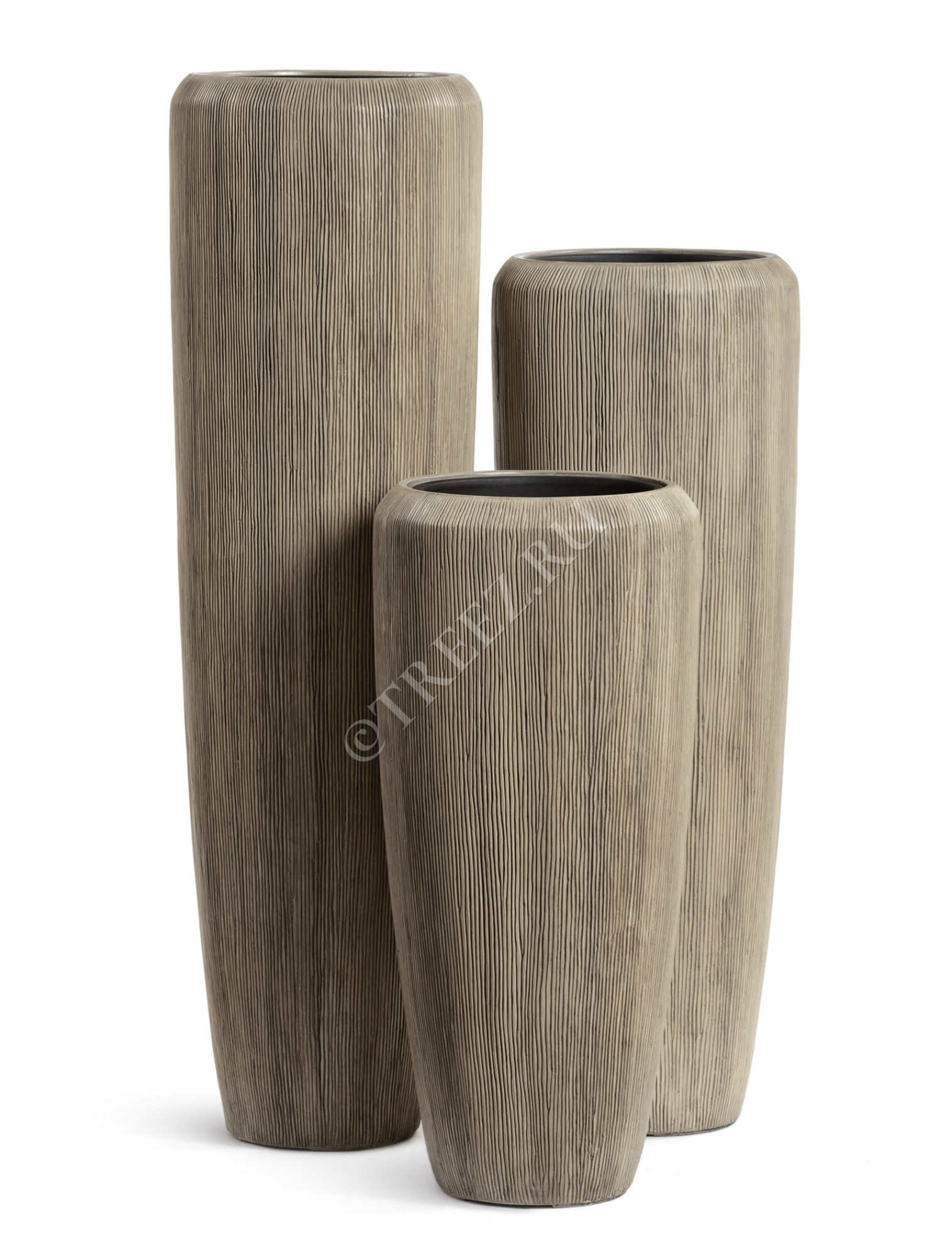 41.3321-06-049-BB-097 Кашпо  Effectory - серия Wow - Высокий конус Design - Капучино Цветочная коллекция 