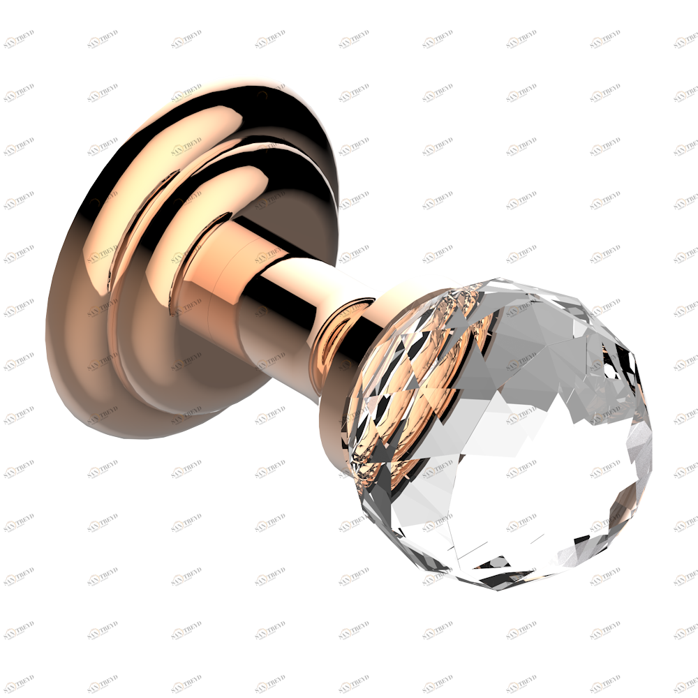 U1K-26BT Ручка малая Thg-paris Mandarine cristallia diamant Розовое золото U1K-26BT CAT.F