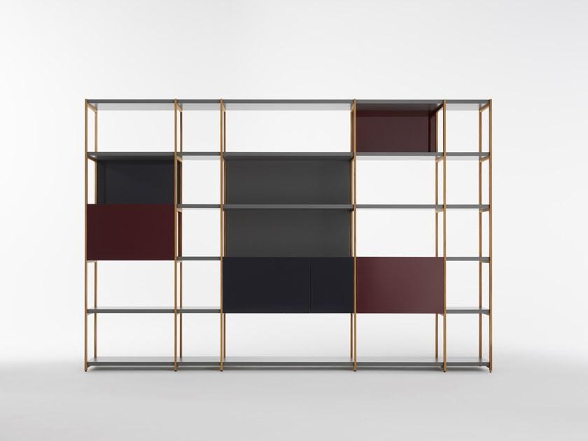 Casamania & Horm Модульный деревянный книжный шкаф с контейнерами Solaio sun-id-1439894 - Вид №1