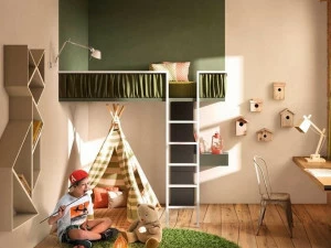 Lago Подвесная односпальная кровать Lagolinea