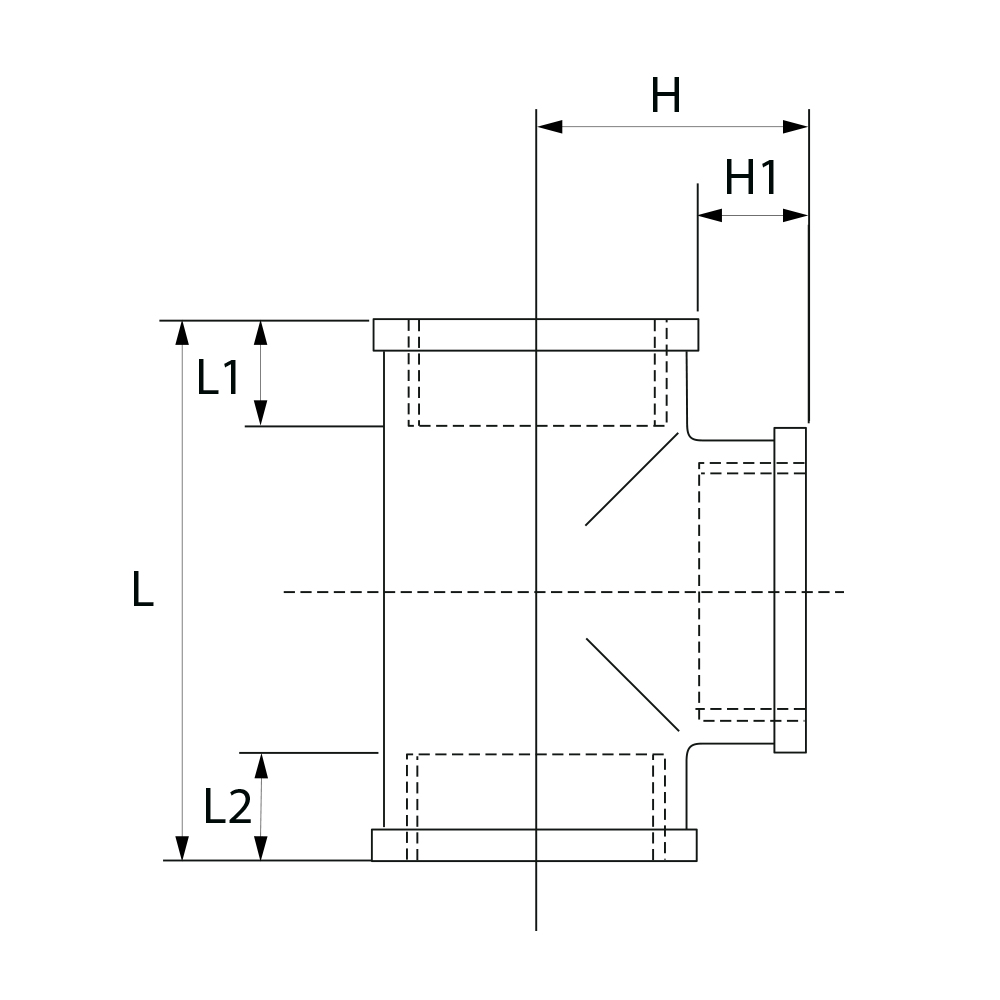8130004C04004 Тройники Tece  - Вид №1