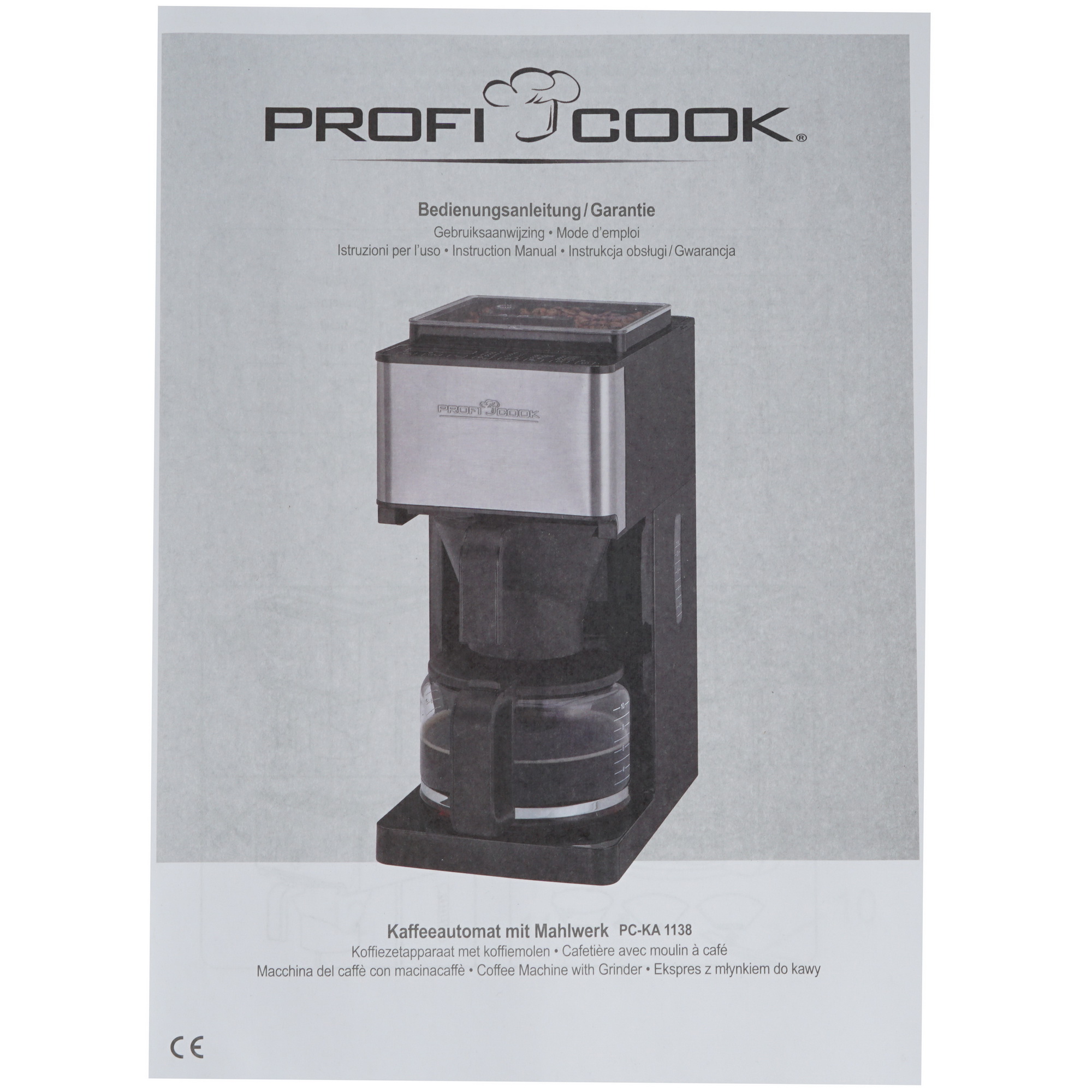 8117057 Кофеварка капельная Profi Cook PC-KA 1138 черный ProfiCook STDN-0007148 - Вид №8