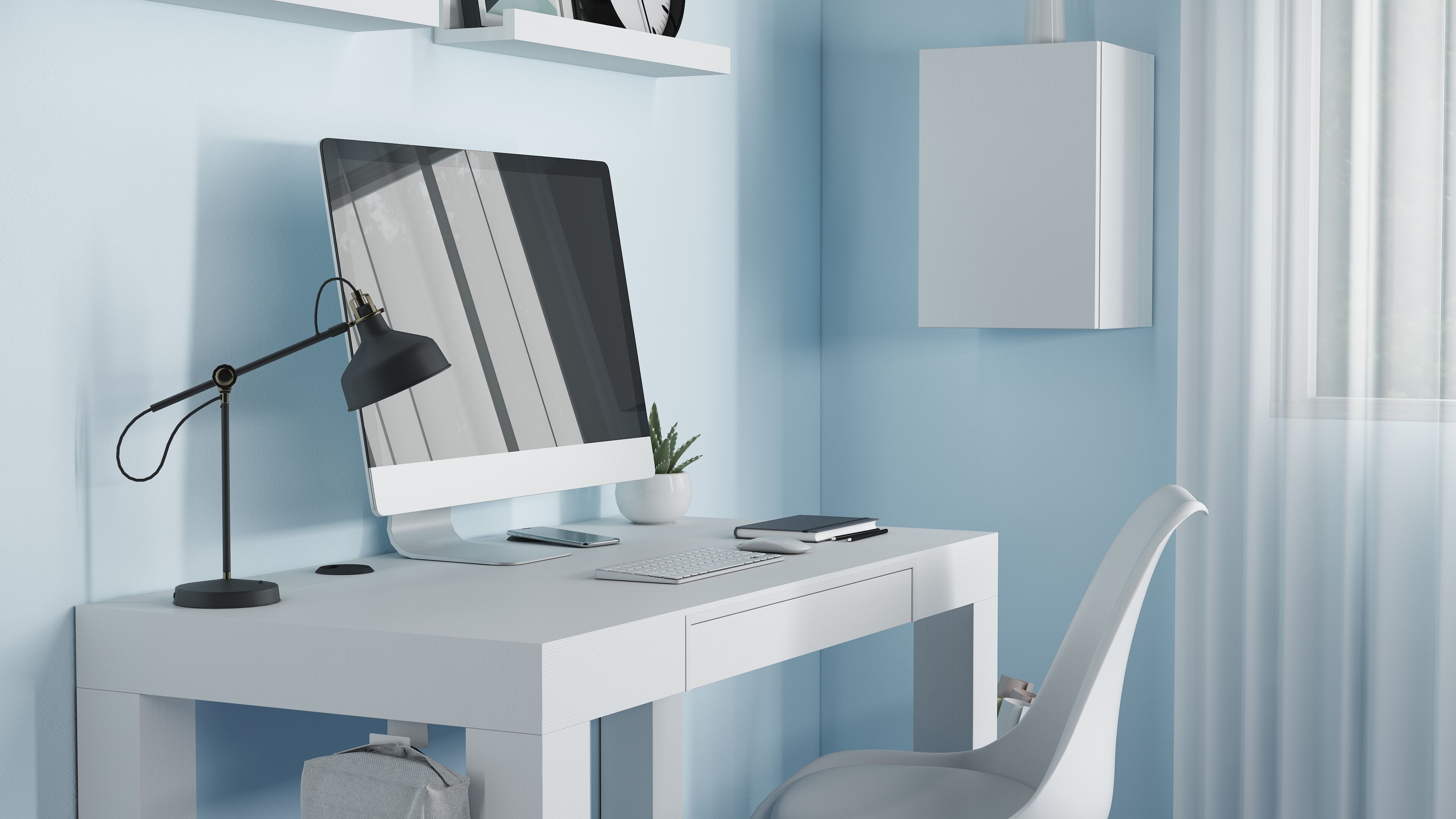 Прямоугольный меламинированный стол с выдвижным ящиком Mobili Fiver First ARCH-00071323 - Вид №14