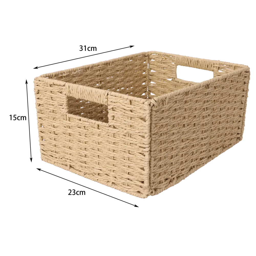Корзина Konsensa 31x23x15 см бумага цвет бежевый 89439474 STLM-2070063 