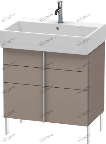 VA658604343 Vero Air Тумбочка напольная Базальт матовый, декор Duravit