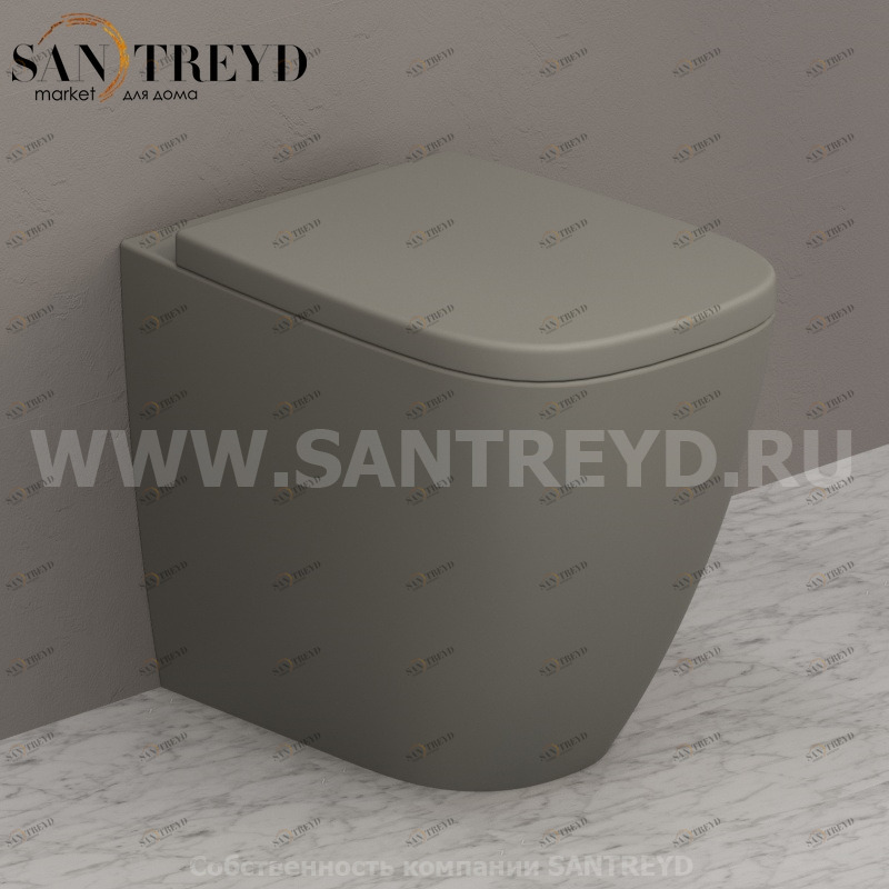 GN001CC Приставной унитаз напольный Белый Ceramica Globo GENESIS Италия