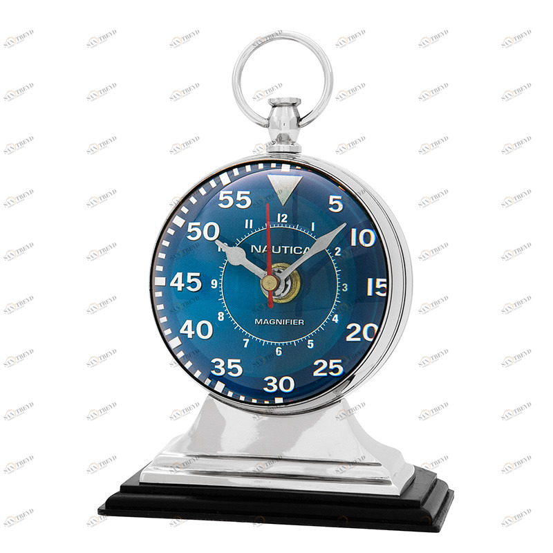 Часы 107038 от Eichholtz EICHHOLTZ ДИЗАЙНЕРСКИЕ 247801 Голубой;никель 