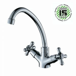 Orange OneLife P03-003cr Полимерный двухвентильный смеситель для раковины Хром