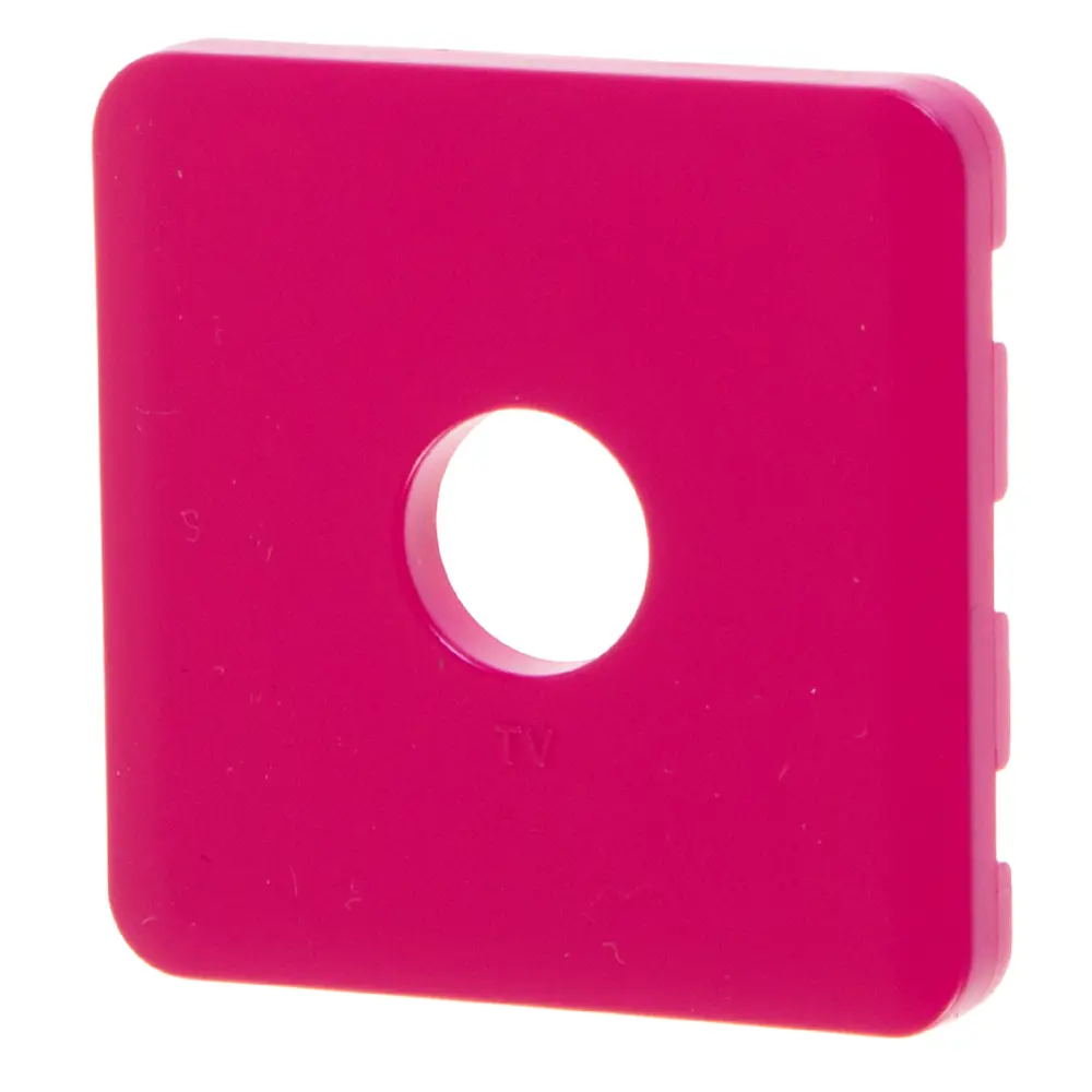 Накладка для ТВ-розетки Lexman Cosy, цвет фуксия STLM-2202186 - Вид №1