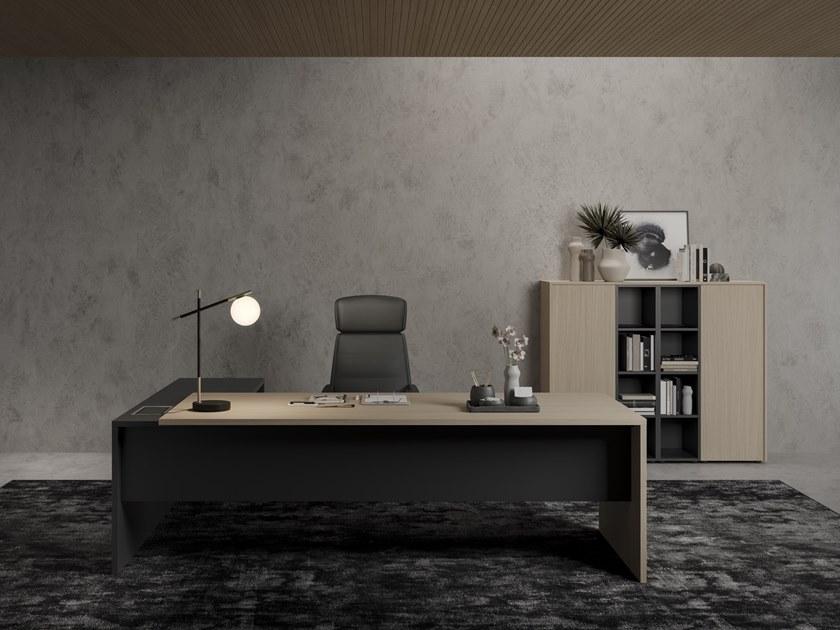 PROF Прямоугольный стол из fenix-ntm® с системой организации кабелей Entry sun-id-1424410 - Вид №1