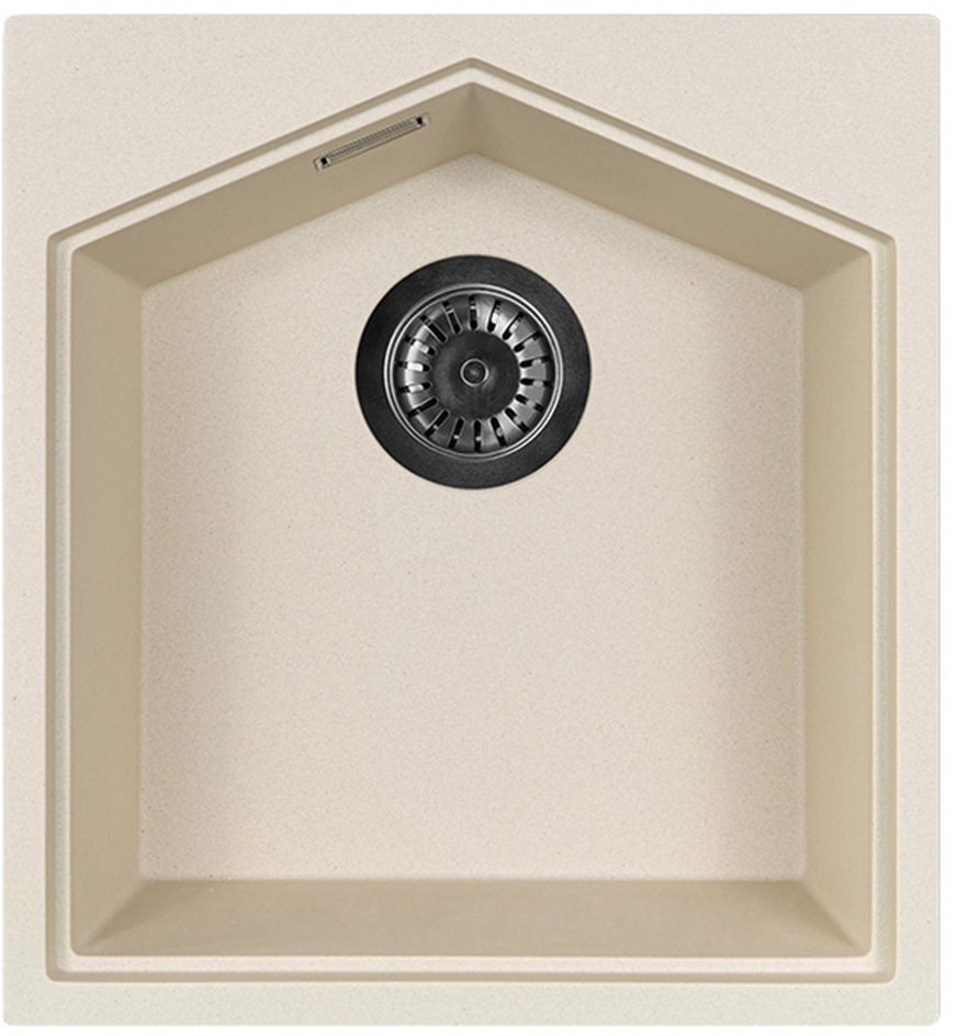 Кухонная мойка подстольного монтажа Kit Kraken Ocean 45 Creamy