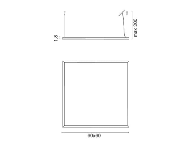 Алюминиевый светодиодный подвесной светильник EGOLUCE FRAME ARCH-00096119 - Вид №3