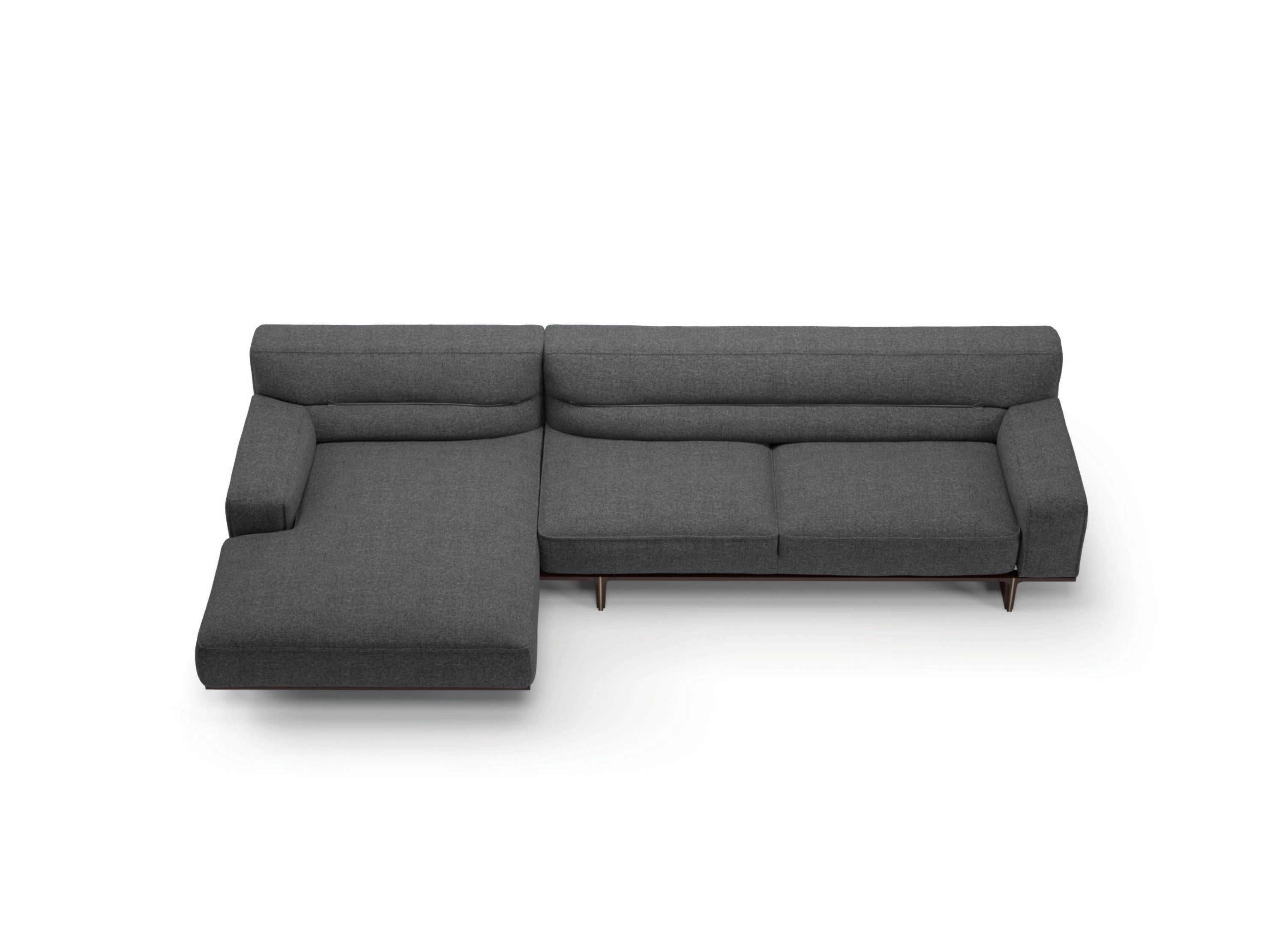 Модульный угловой диван из ткани Natuzzi Italia кендо ARCH-00124059 - Вид №3