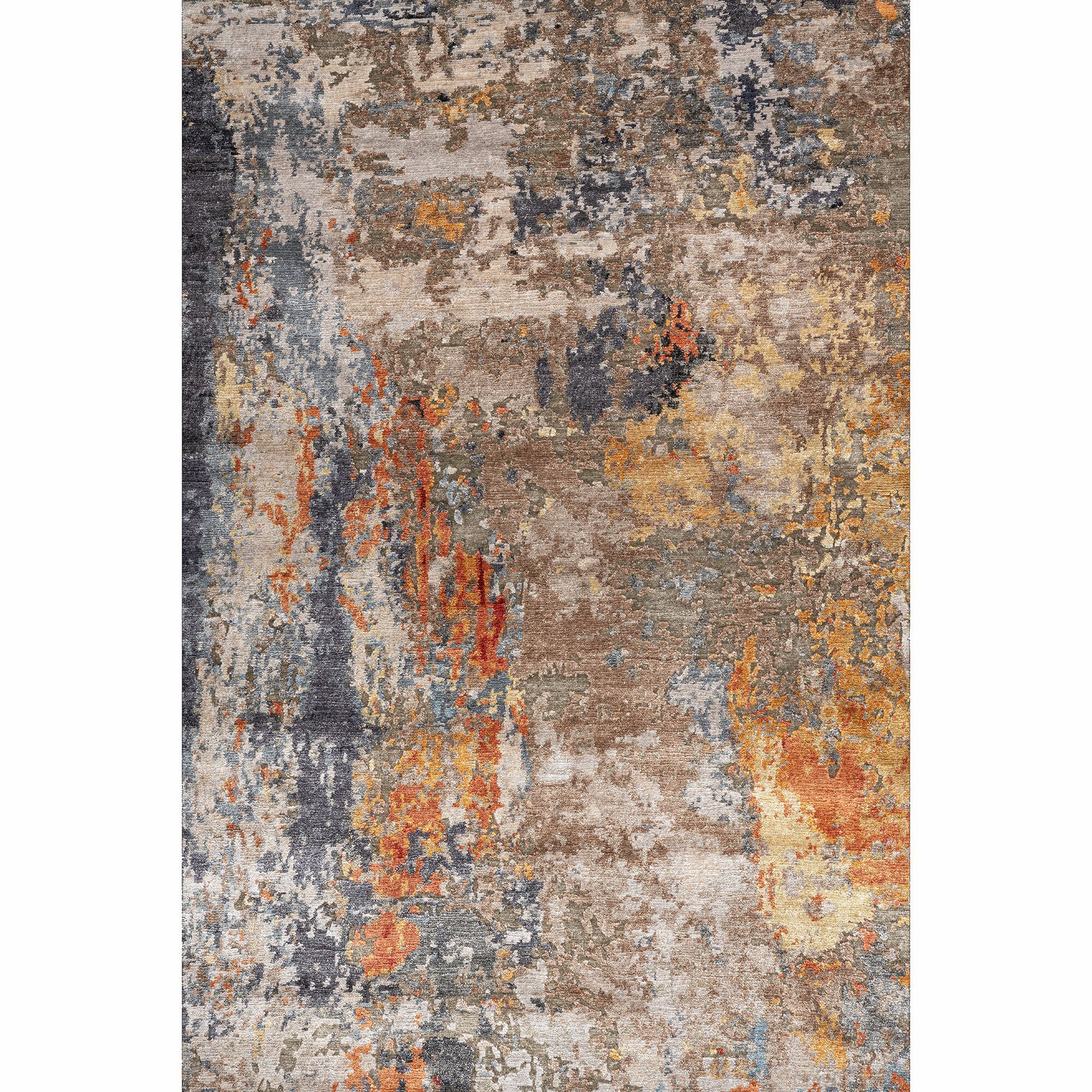 Индийский бамбуковый шелковый ковер Mantellassi 1926 MULTICOLOR ARCH-00145059 - Вид №4