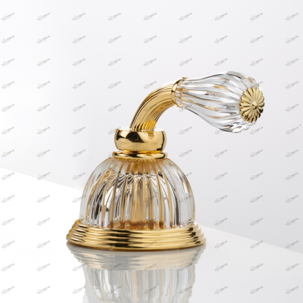 C59-335 C59-335 5-позиционный переключатель на ободе РУЧКА КУПОЛЬНАЯ CA Cristal & Bronze DÔME À MANETTES CANNELÉ 