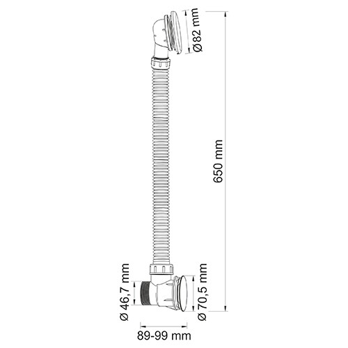 A075 Слив-перелив для ванны Santreyd  - Вид №1