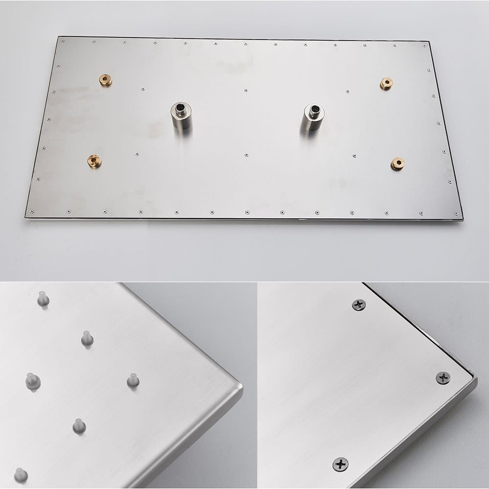 Прямоугольная насадка для душа из нержавеющей стали Fontana Showers FS145193 / FS145194 ARCH-00011240 - Вид №8