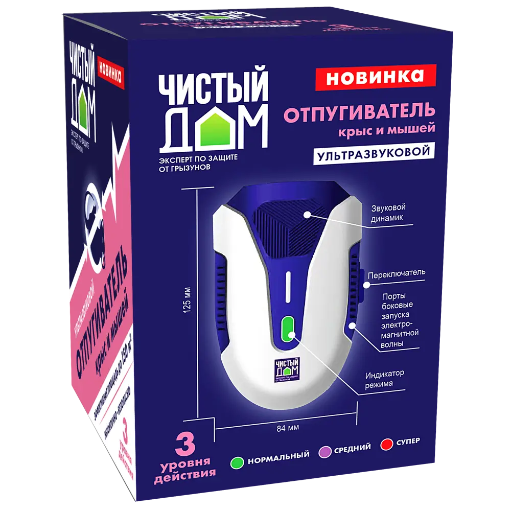 Santreyd Ультразвуковой отпугиватель грызунов Чистый дом 89392951 STLM-1448481 - Вид №1