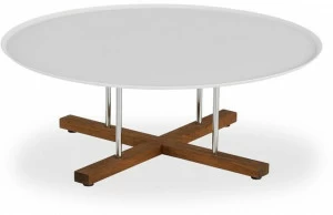 B&T Design Низкий круглый лакированный журнальный столик