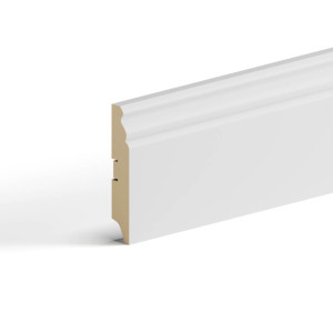 Напольный плинтус МДФ STELLA 100E 2000x100x16 Белый (4шт в упак) STSR-1351