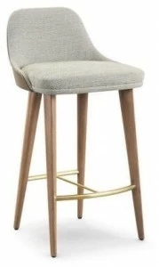 Roche Bobois Высокий табурет из ткани со спинкой Eden-rock