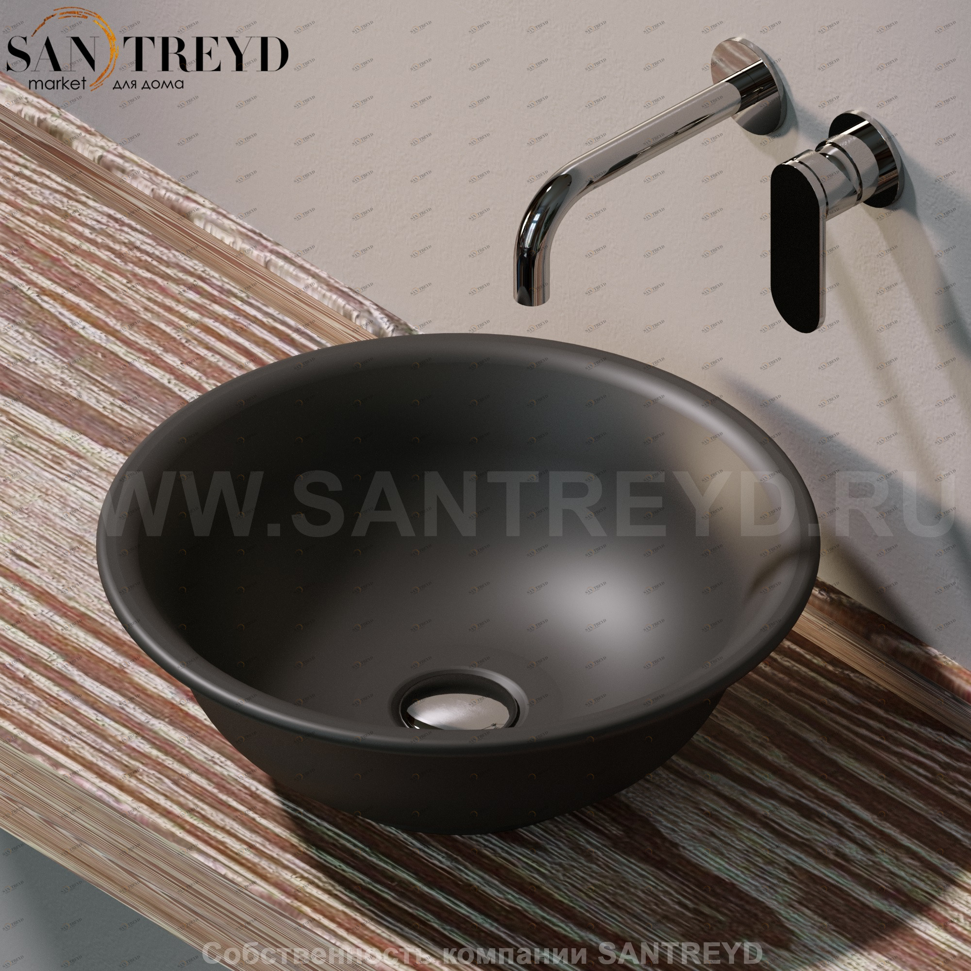 BL42L7006 Накладная раковина на столешницу  круглая Ceramica Flaminia Boll