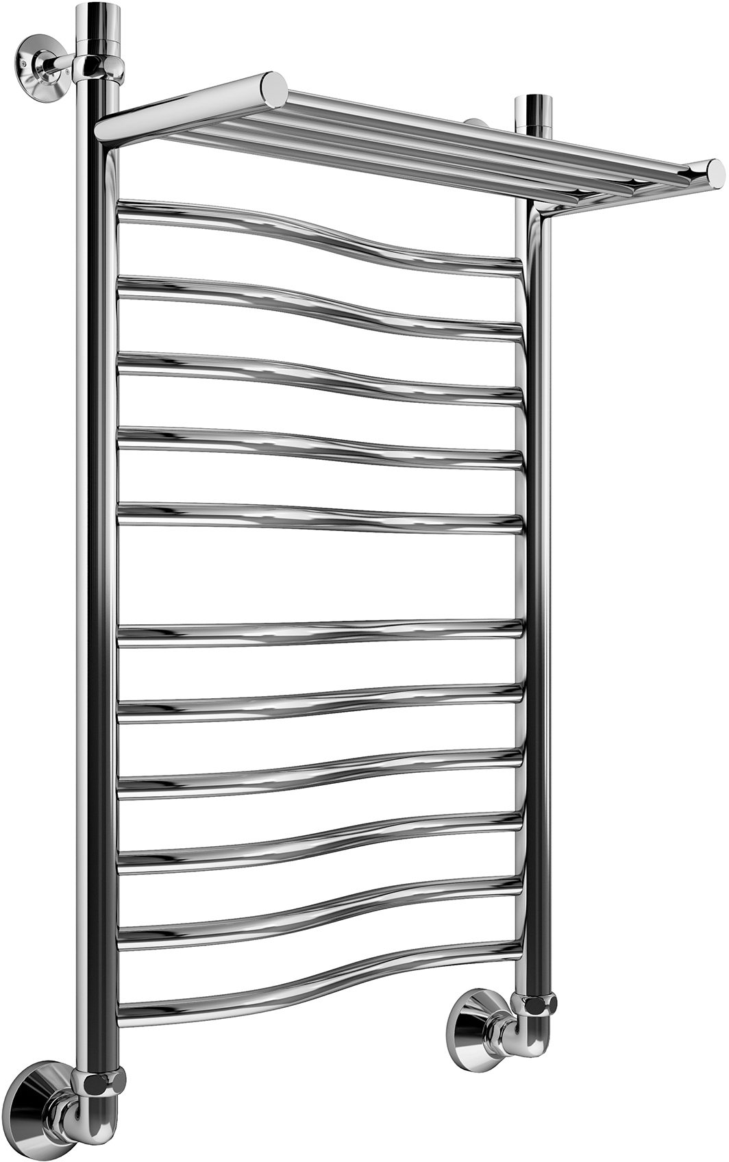 Полотенцесушитель Вид Волна премиум с полкой водяной  Margroid ST-MRG403 Santreyd  - Вид №1
