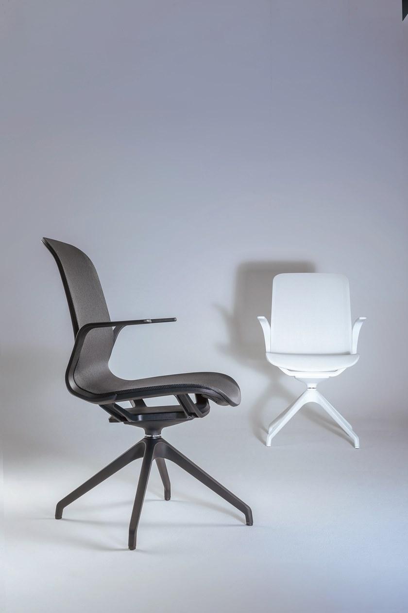 Luxy Офисное кресло на козлах из нейлона® со средней спинкой Smartlight sun-id-1356625 - Вид №1