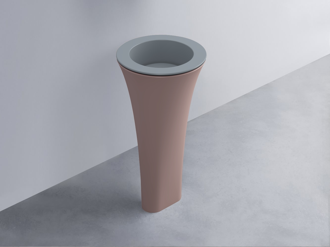 AMLA45-BR+AMPILT-BR+AMCOLT-CP Раковина Amedeo Tondo отдельностоящая cielo Enjoy + Amedeo Ceramica Cielo