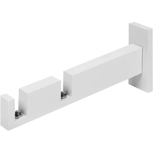 Держатель двухрядный Хайтек алюминий цвет белый 17.6 см