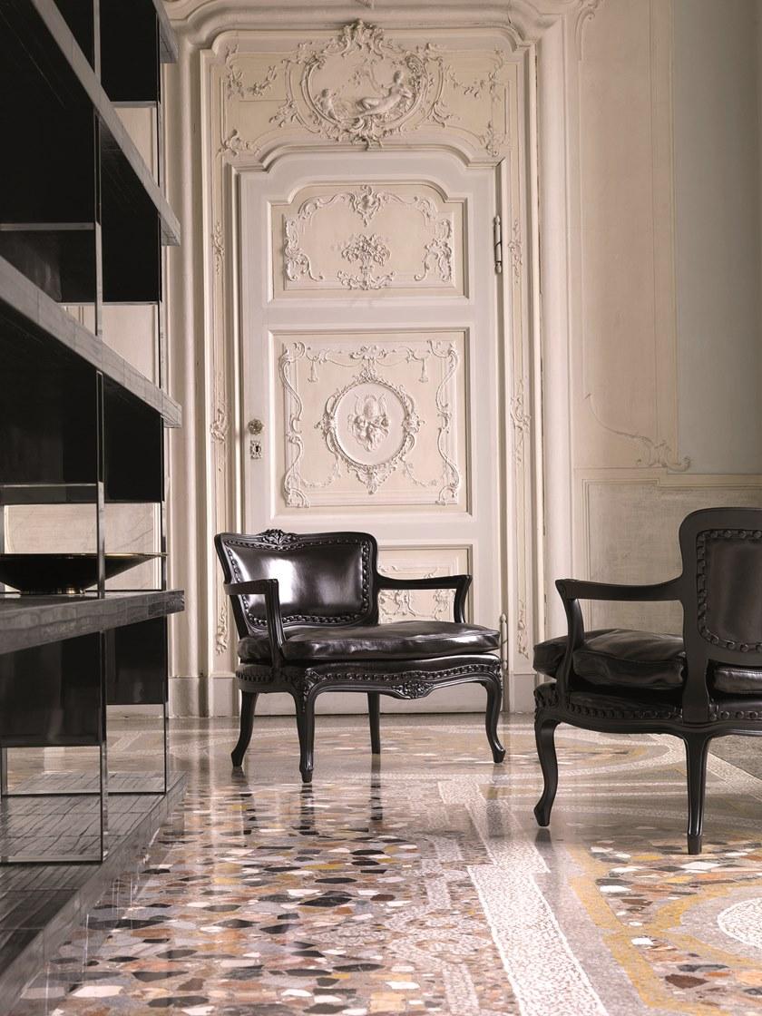 Longhi Кожаное кресло с подлокотниками Loveluxe X 615 - Вид №1