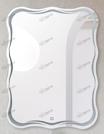 Зеркало с встроенным светильником и сенсорным выключателем BelBagno SPC-OND-600-800-LED-TCH 