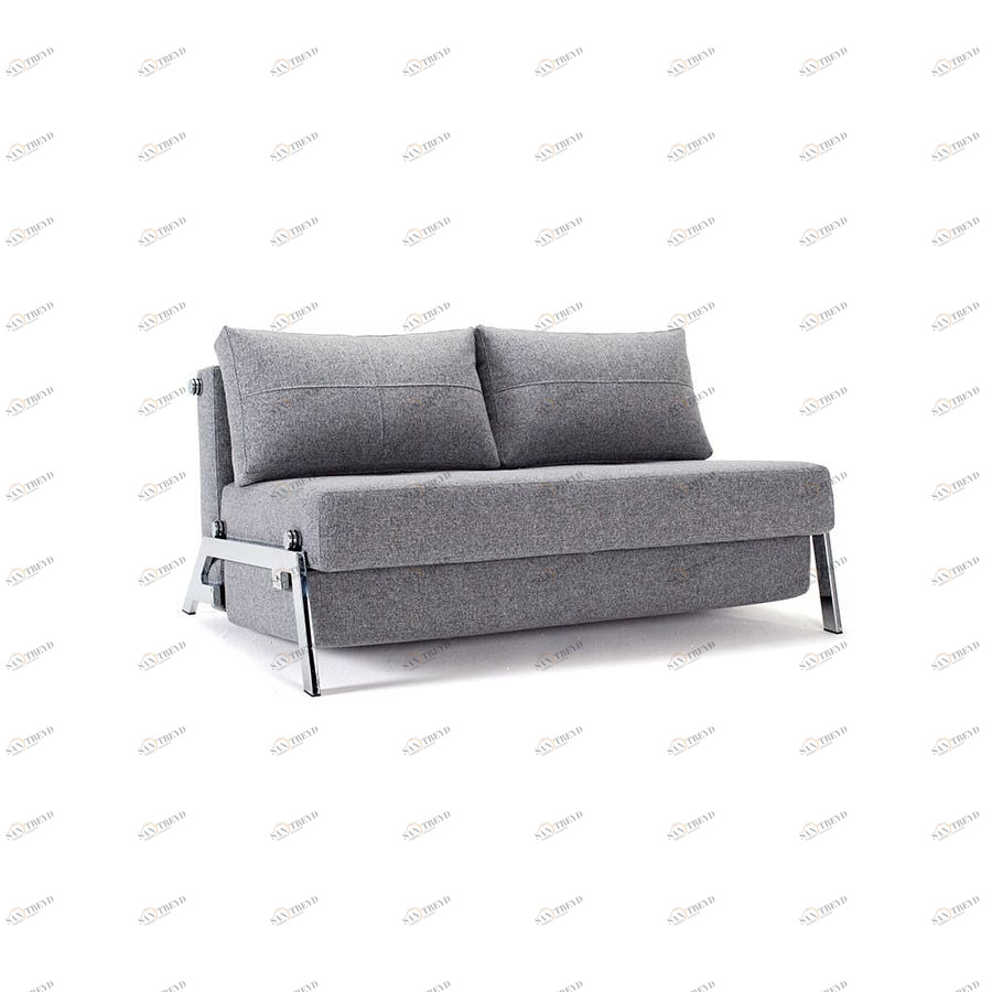 Диван Cubed 140 с подушками и хромированными ножками, гранит Innovation Living CUBEDS3