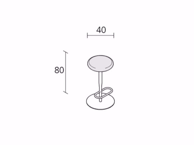 Высокий поворотный стул с подставкой для ног Alias ARCH-00138871 - Вид №3
