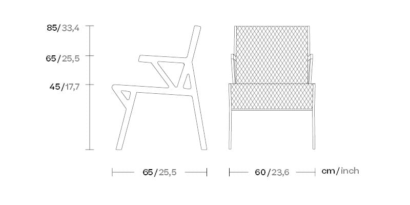 Тканевый садовый стул с подлокотниками Kettal Vieques ARCH-00018625 - Вид №2
