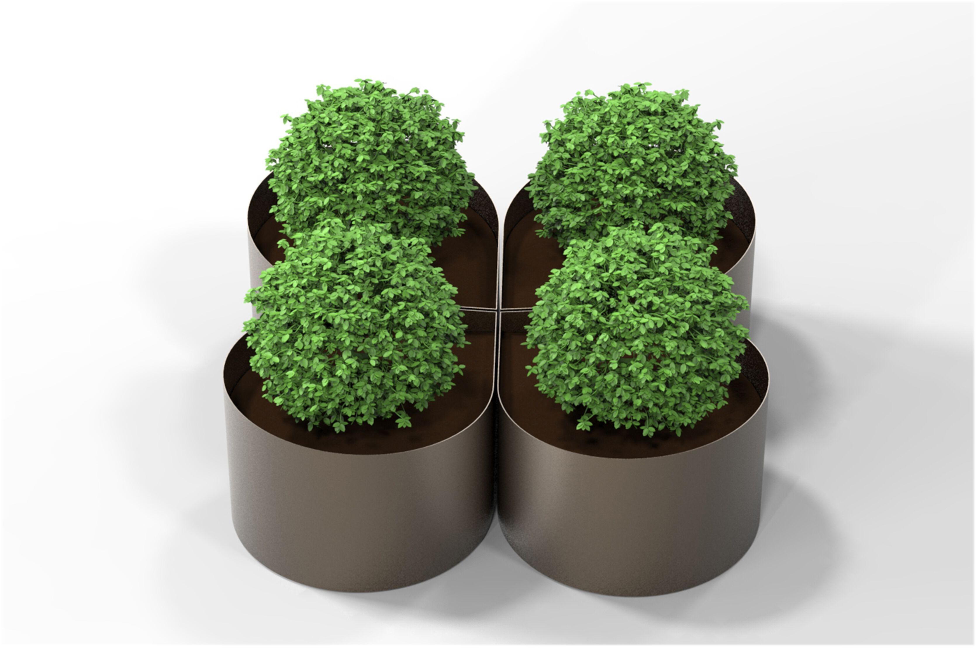 Низкая стальная плантатор CITYSì Drop ARCH-00051128 - Вид №2