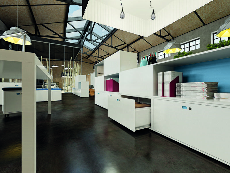 Dieffebi Металлический модульный шкаф для хранения вещей с замком Dotbox sun-id-1382832 - Вид №8