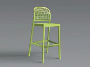 GABER Табурет из технополимера со спинкой Panama