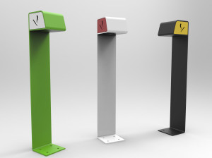 Стальная напольная пепельница для общественных мест