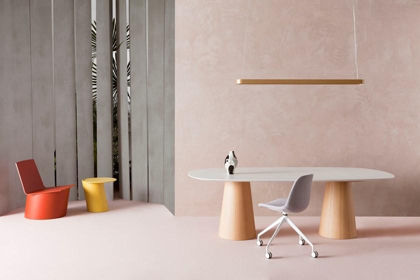 Crassevig Поворотный офисный стул из полипропилена на козелке Pola sun-id-1504498 - Вид №1