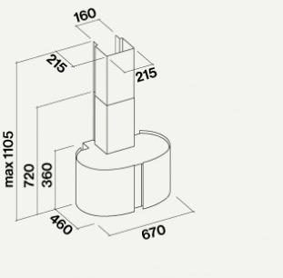 Falmec Настенная вытяжка из стекла и стали Mirabilia sun-id-1438836 - Вид №1