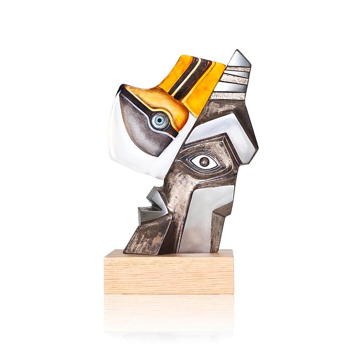 68116 Скульптура "Орфей III", жёлтая/серая, 400 мм Maleras 