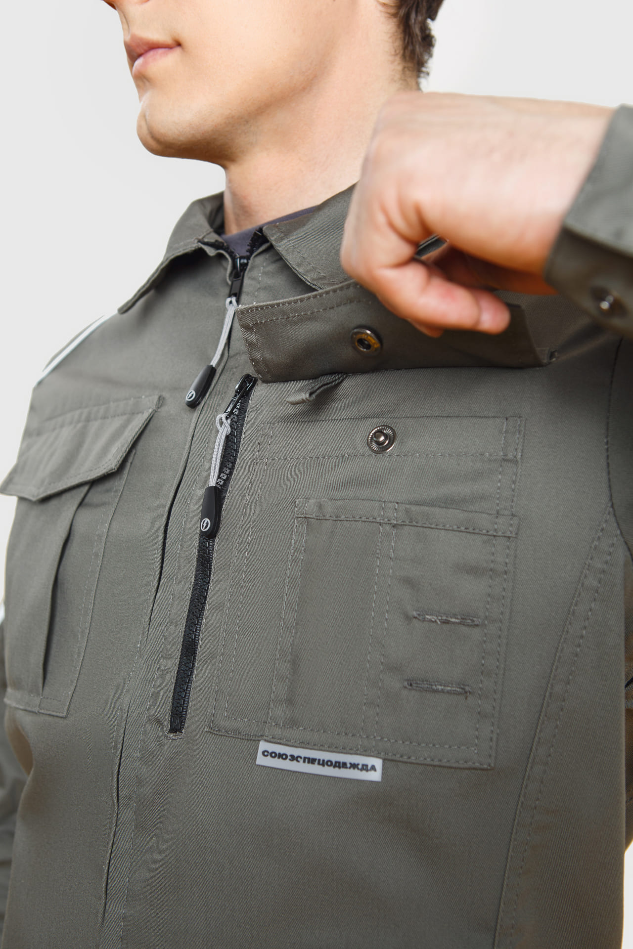 5026422 Костюм  NEW серый хаки STATUS  Летняя спецодежда  размер 48-50/170-176  - Вид №12