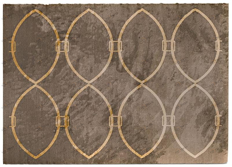 Carpanese Home Прямоугольный коврик с геометрическими мотивами  7460 